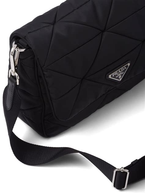 prada black travel bag quilt|re nylon shoulder bag Prada.